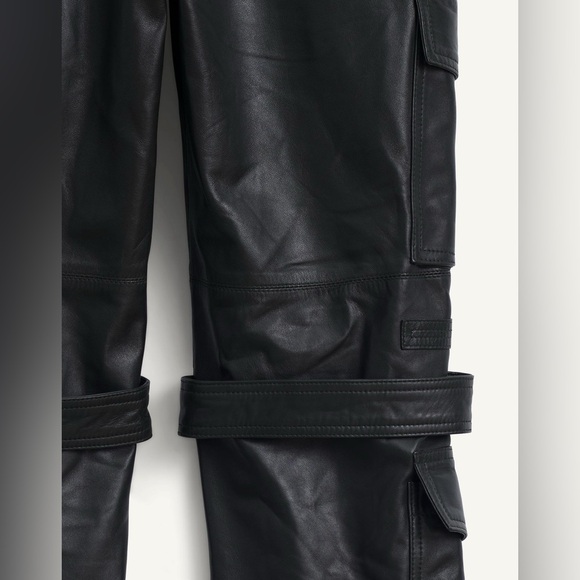 NWT Zara Genuine Leather Biker Jumpsuit - Picture 13 of 15